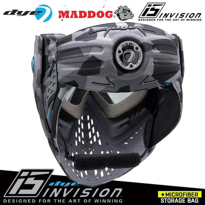 Maddog Dye i5 Thermal Anti-Fog Paintball Mask - Safety Certified Goggle System with Microfiber Bag