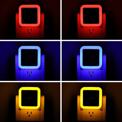 6 Pack Blue LED Night Light Plug in, Dusk to Dawn Sensor Automatic On and Off, Energy Efficient, Soft Glow Kids, Nursery, Bedroom, Bathroom, Hallway, Stairs, Kitchen