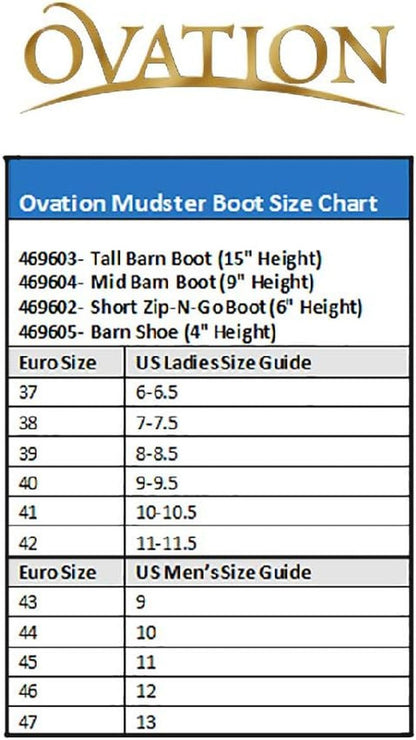 Ovation Women's Mudster Mid Calf Rubber Boots - Durable Waterproof Design | Perfect for Outdoor Use