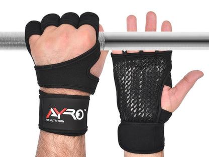 AYRO Workout Gloves for Men & Women – Gym Gloves for Men, Weight Lifting Gloves, with Wrist Support, Breathable Palm Padding, Non-Slip Grip – Ideal for Gym, Fitness, Cross Training, Cycling Gloves