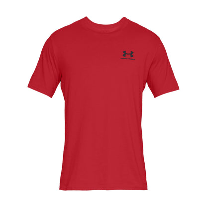 Under Armour Men's UA Sportstyle Left Chest Short Sleeve Shirt LG Red