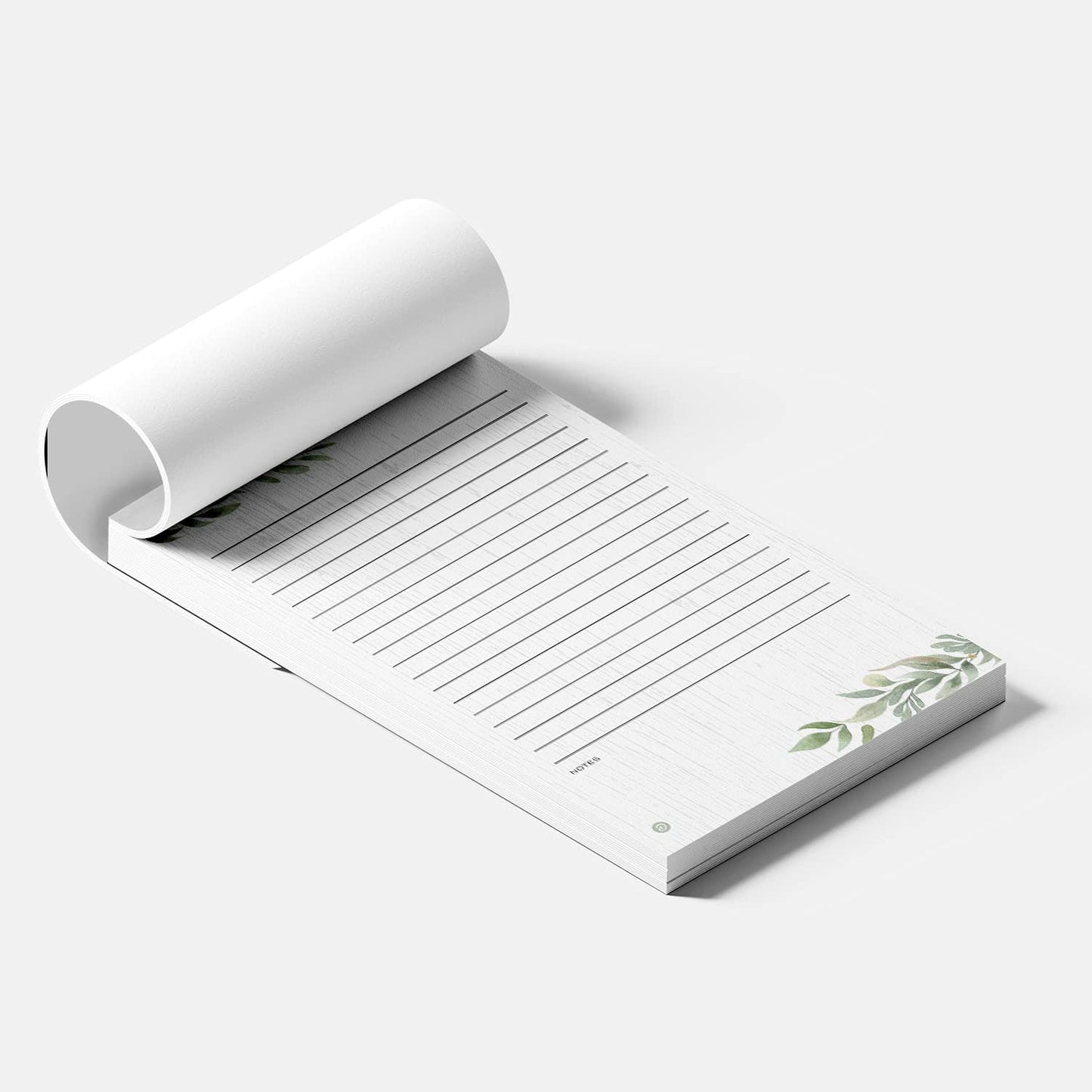 Dashleigh Farmhouse Notepad 5x8 Lined, 100 Sheets Rustic Sage Greenery Writing Pad with Tear Off Pages, Thick Paper Desk Notepad for Office and Home - To Do List Pad, Gift for Women, Kitchen Memo Pad