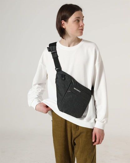 WATERFLY Sling Crossbody Chest Bag: Slim Anti-Theft Cross Body Bag Over Shoulder Backpack Stealth Side Pack Man Woman