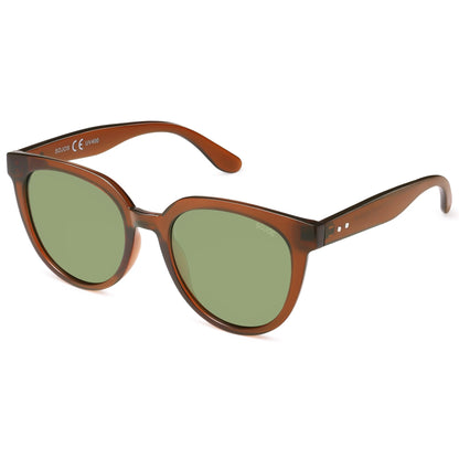 SOJOS Trendy Cat Eye Round Polarized Sunglasses for Women Fashion UV Protection Sunnies Sunglasses SJ2175