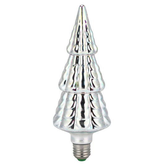 Aqur2020 3D Fireworks Effect LED Light Bulb, Christmas Tree Shape Lamp for Party Home Christmas Holiday Festival Decor
