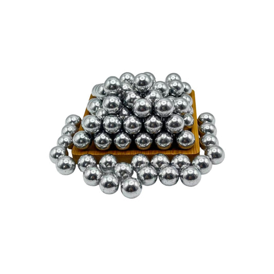 100 x .61 Cal Kinetic Projectiles Compatible with Byrna CL, 0.61 Caliber Aluminum Self Defense Balls Can Be Used for Target Practice and Home Defense