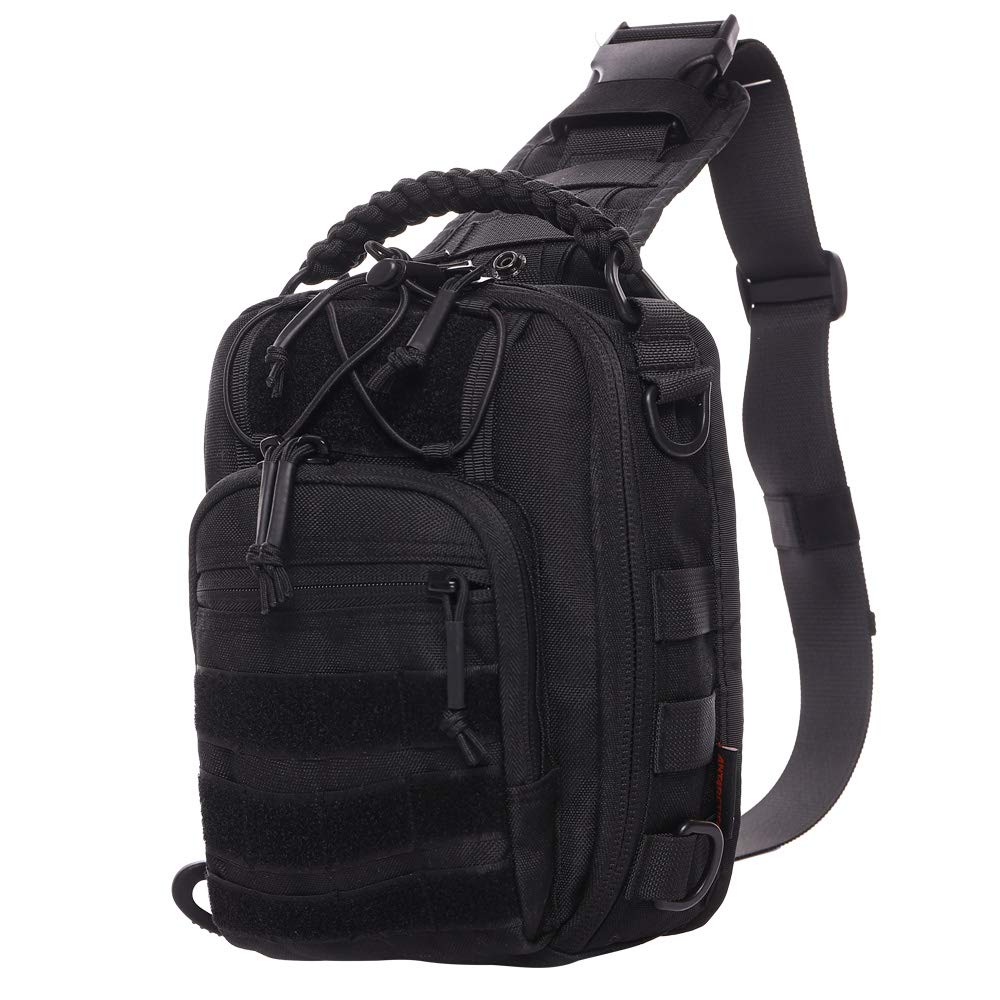 ANTARCTICA Tactical Sling Pack Military Shoulder Bag Molle Assault Range Bag Backpack 1050D