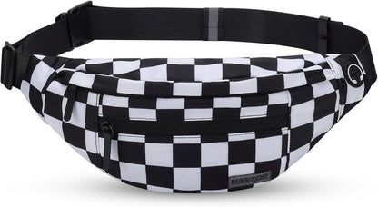 MAXTOP Large Crossbody Fanny Pack - 4-Zipper Pockets for Sports, Travel & Casual Use | Hands-Free Waist Bag for All Phones
