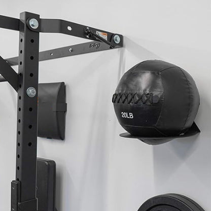 CONBUT Medicine Ball Rack Exercise Ball Holder Wall Mount, Medicine Ball Storage, 8.8 Inch Inside Diameter Exercise Ball Storage for Gym Exercise Sports Garage Home Commercial Accessory (3pcs)