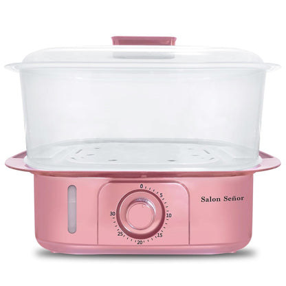 Pink Towel Steamer with Quickly Heating in 5 Mins Auto Off Timer Spa Towel Steamer for Personal Use at Home