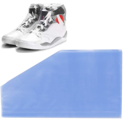 Shoe Shrink Wrap Bags,100 Pcs Sneaker PVC Heat Shrink Plastic Wrap Large Shoes Protector for Men Women Effectively Avoid Sole Yellowing 10x17.7 inches