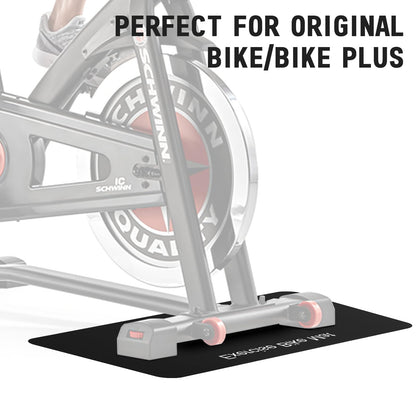 TOBWOLF 2PCS Non-Slip Mat Compatible with Peloton Bike, Concept 2 Rowing Machine, Exercise Bicycle Mats, Treadmill Pad for Carpet & Hardwood Floors, Workout Mat for Bike Trainer, Stationary Spin Bike