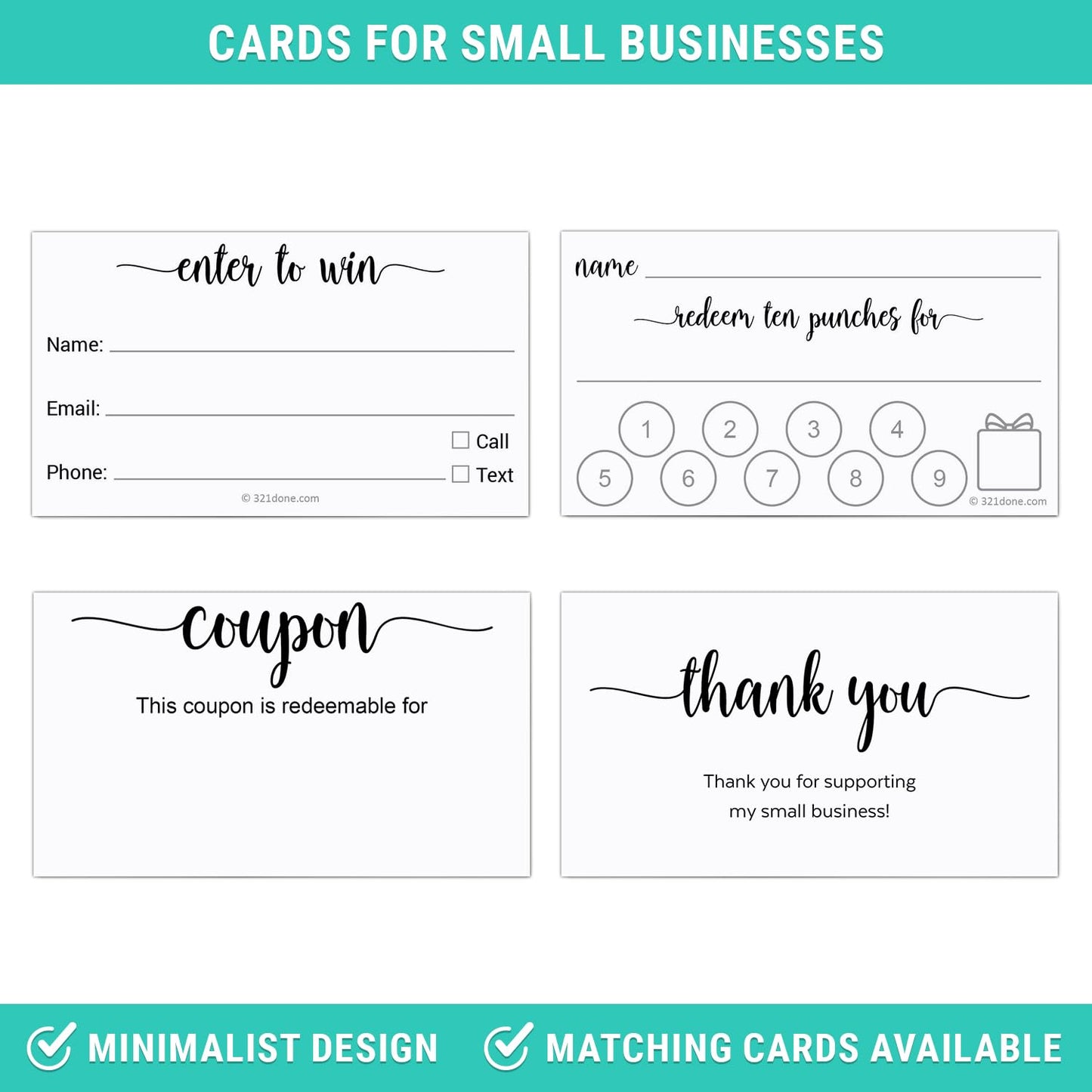 321Done Client Profile Cards, Made in USA - 5.5x 8.5, Customer Information Form, Three Ring Binder Insert Sheets for Small Business, Salon, Spa, Hairdresser, Stylist, Nail Salons Supplies - 50-Pack