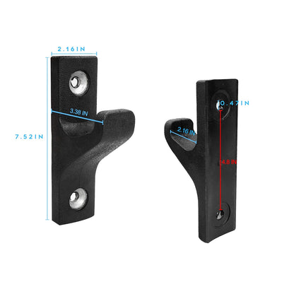 Luwint Barbell Holder Wall Mounted, Premium Horizontal Single Bar Storage Rack