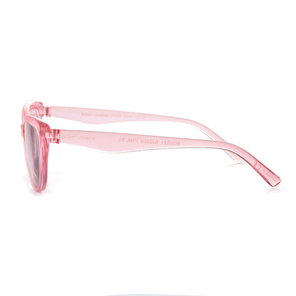 Betsey Johnson womens Yara Blue Light Glasses Reading Glasses, Crystal Pink, 40mm US