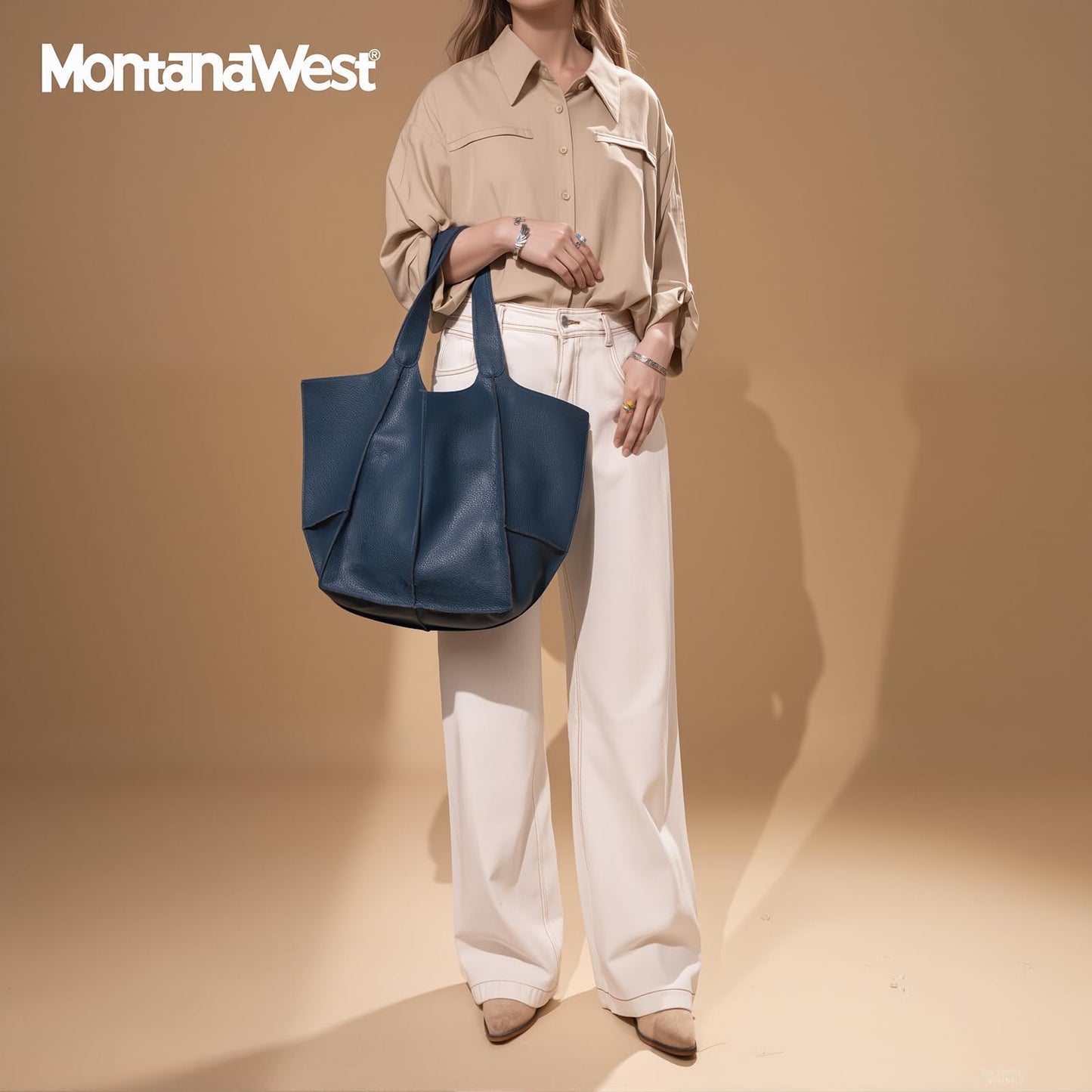 Montana West Tote Bag for Women Large Hobo Purses and Handbags Designer Gift Teal Blue MWC-567LKB