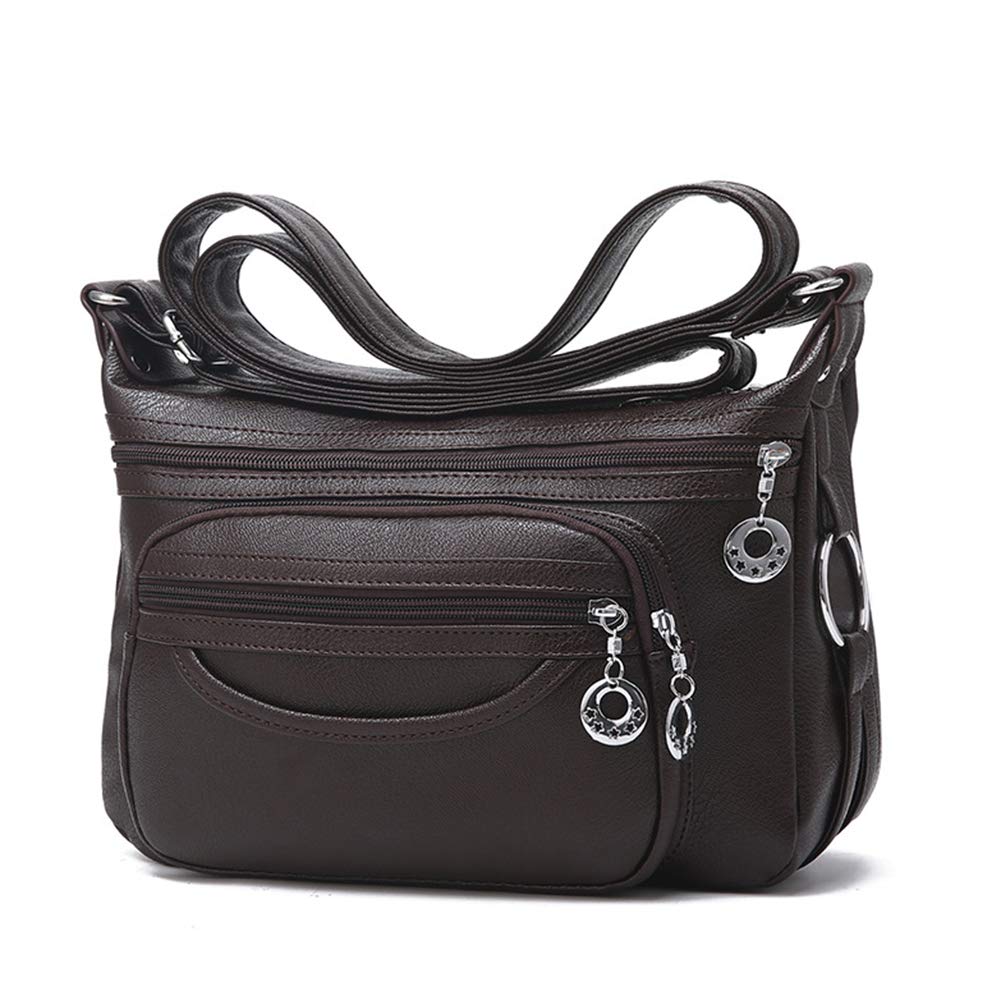 MINTEGRA Women Crossbody Bag Leather Handbag Pocketbook Lightweight Shoulder Purse