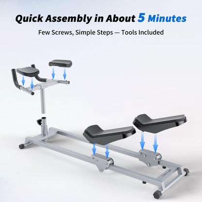 seanleecore Primal Crawl & Spine Twist and Stretch Trainer – Full Body Low-Impact Cardio Machine with Adjustable Hand Grips, Knee Support & Steel Frame | Home Gym Equipment