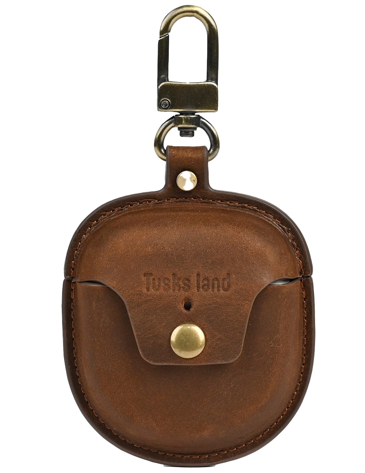 Tusks Land for Bose QuietComfort Ultra Case (2023) & for Bose QuietComfort Earbuds II (2022),Bluetooth Earphone Protective Cover Genuine Leather Earphone Case (Retro Coffee)