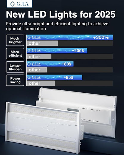 LED Linear High Bay Light 1-Pack, 300W 45000LM 0-10V Dimmable 5000K Daylight, Adjustable High Bay LED Shop Lights Lighting Fixtures for Garage Warehouse Workshop, UL