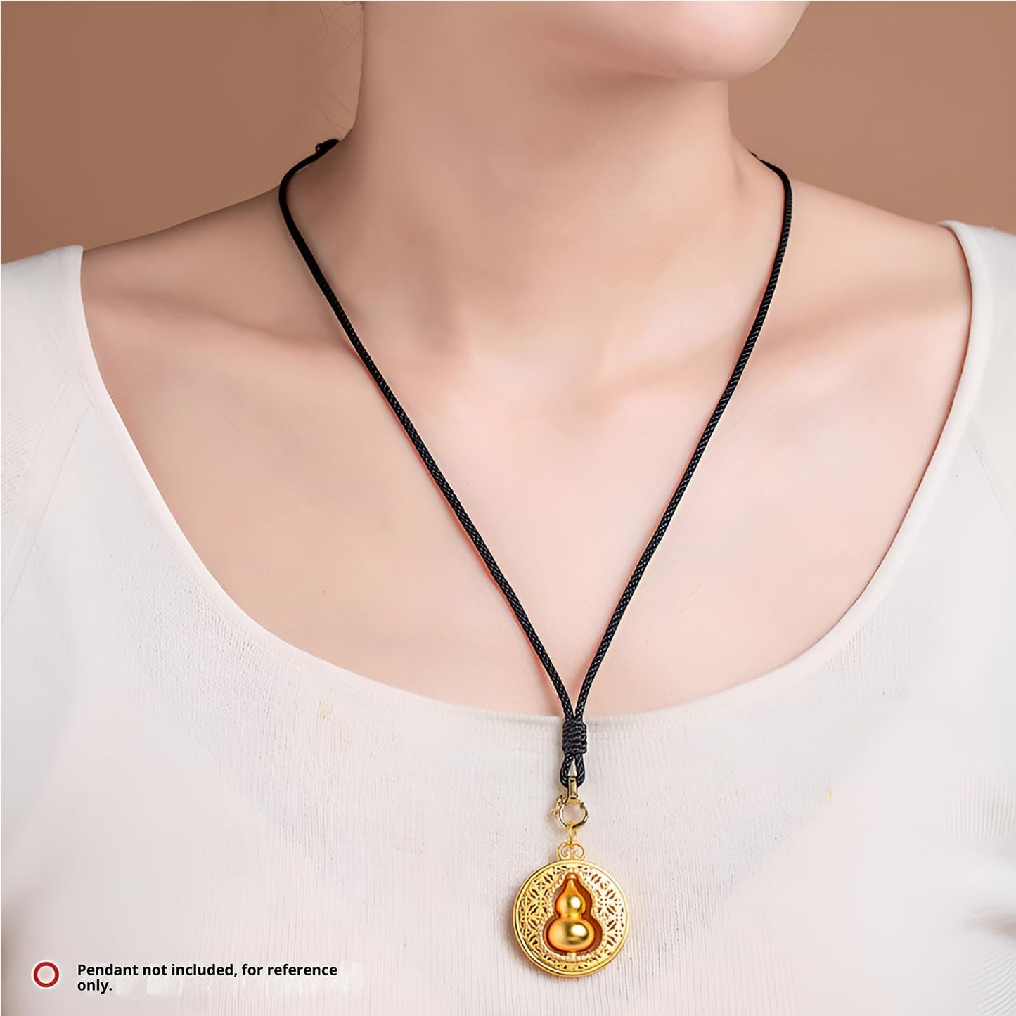 3FT Amazing Braided Leather Necklace - Minimalist Waterproof Design, Unisex, Ideal for Daily Wear & Gifting (Coffee Gold)