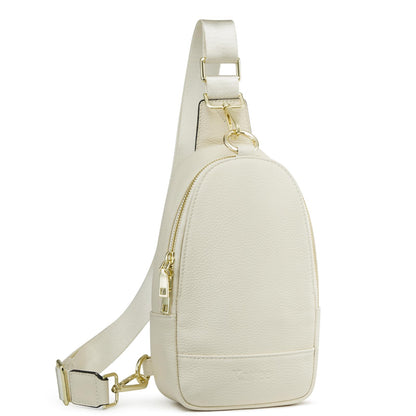 Kattee Crossbody Bag for Women, Womens Leather Fanny Sling Purse for Travel，Small Sling Bag with RFID Blocking