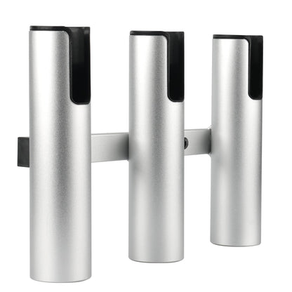 Marinebaby Fishing Boat Rod Holder Aluminum,3 Link Tube Aluminum Rod Rack, Suit Boats & Yacht