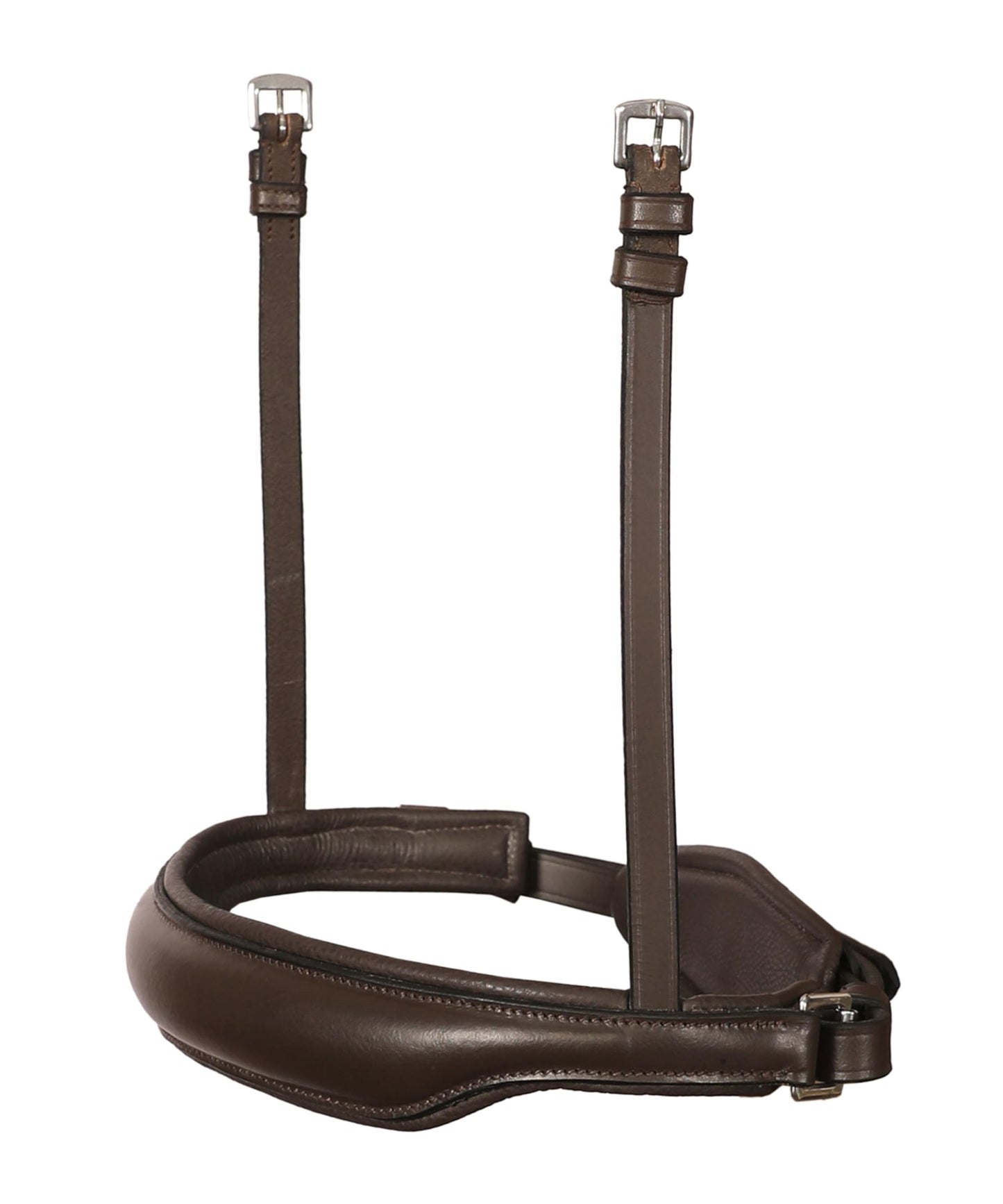 Exion Double Dressage Bridle for Horses – Padded Leather Weymouth Bridle with Two Sets of Reins – Ergonomic Comfort Headpiece – Premium Vegetable Tanned Leather – Full, Cob, Warmblood