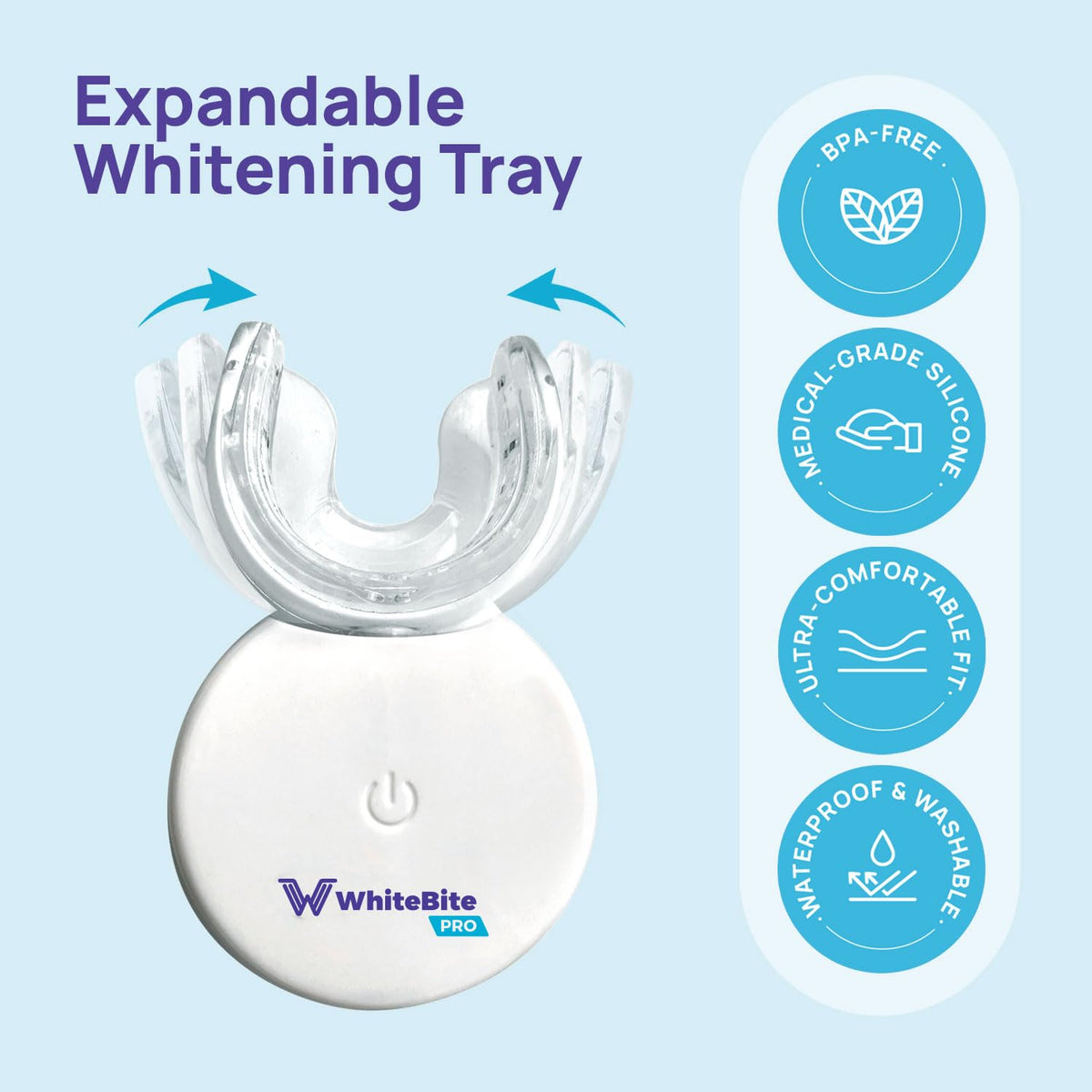 Whitebite Pro Teeth Whitening Kit | Safe for Sensitive Teeth | 32X LED Light, 3 Whitening Pens & 1 Remineralizing | Pen Powerful Tooth Stain Remover