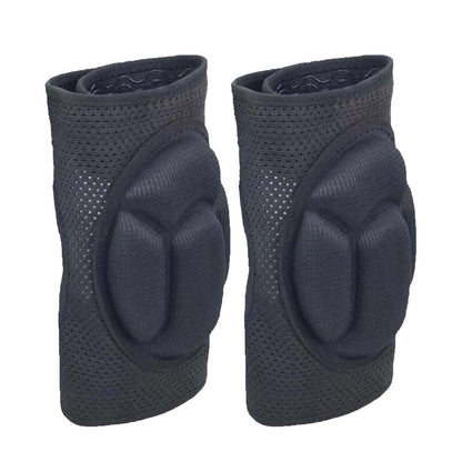 JYBTAA Knee Pads for Men Women Work, Gardening Kneeling Pad for Cleaning Floors, Cushion Kneepads for Flooring Crawling Painting Weeding, Concrete Kneepads for Adult and Elderly, Black M (1 pair)
