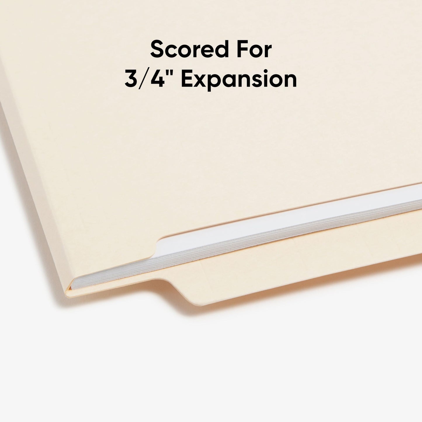 Smead Shelf-Master End Tab File Folders, 100 Count, Manila, Reinforced Straight-Cut Tabs, Letter Size