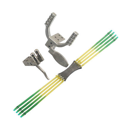 MXLUSINE Professional Hunting Shooting Rubber Band Slingshot Gun Parts Catapult Rifle Kit Trigger Releaser Adults (Style Package 1)