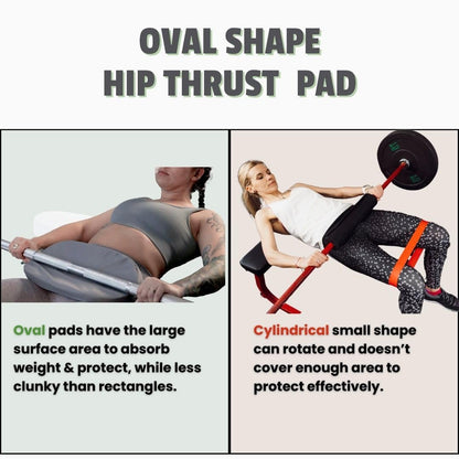 PhatKat Evolution Hip Thrust Pad Women Thick Protection | Booty Glute Workout | Barbell Dumbbell Kettlebells | Sciatic Lower Back | Hip Thrusts Non-Slip | Lightweight Portable