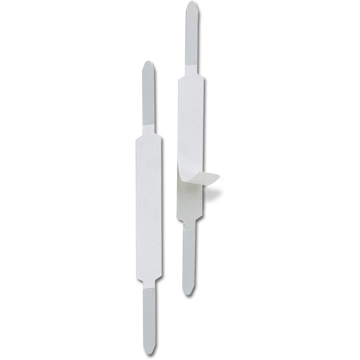Officemate Self Adhesive Prong Paper Fasteners, Matte Steel Finish, 1 inch Capacity, 2.75 inch Base, Box of 100 (99857)