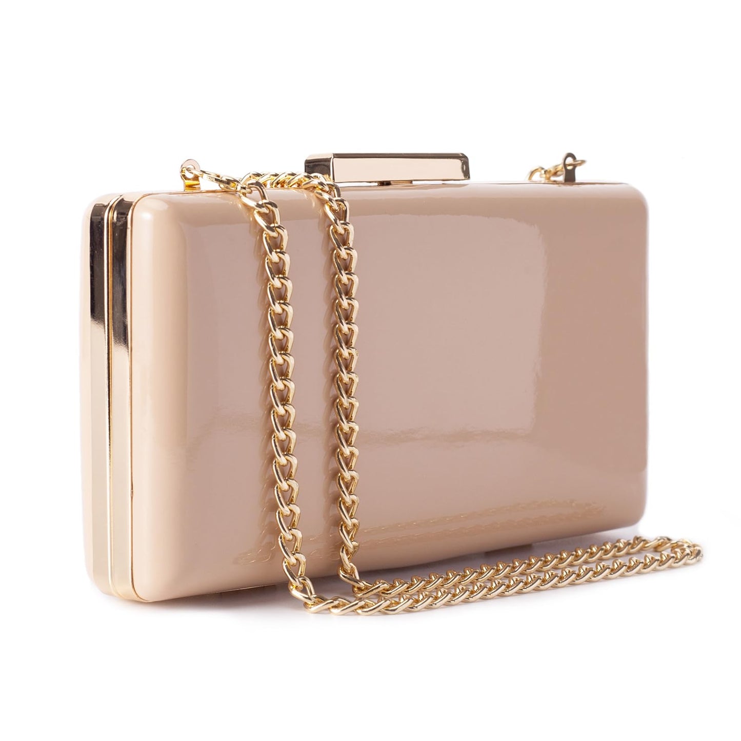 Hupifaz Evening Purse - Small Clutch Purses for Women Wedding and Party, Women's Formal Evening Bag (Nude)