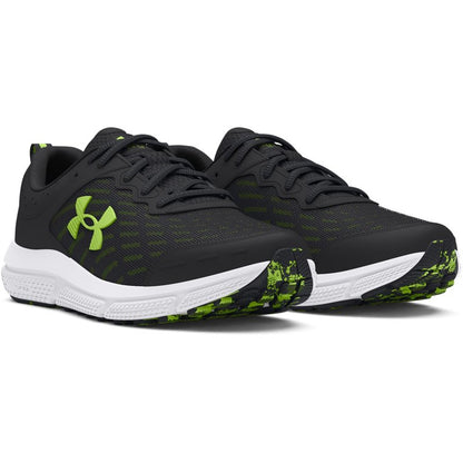 Under Armour Mens Charged Assert 10 Anthracite/Anthracite/Morph Green 12.5 Medium