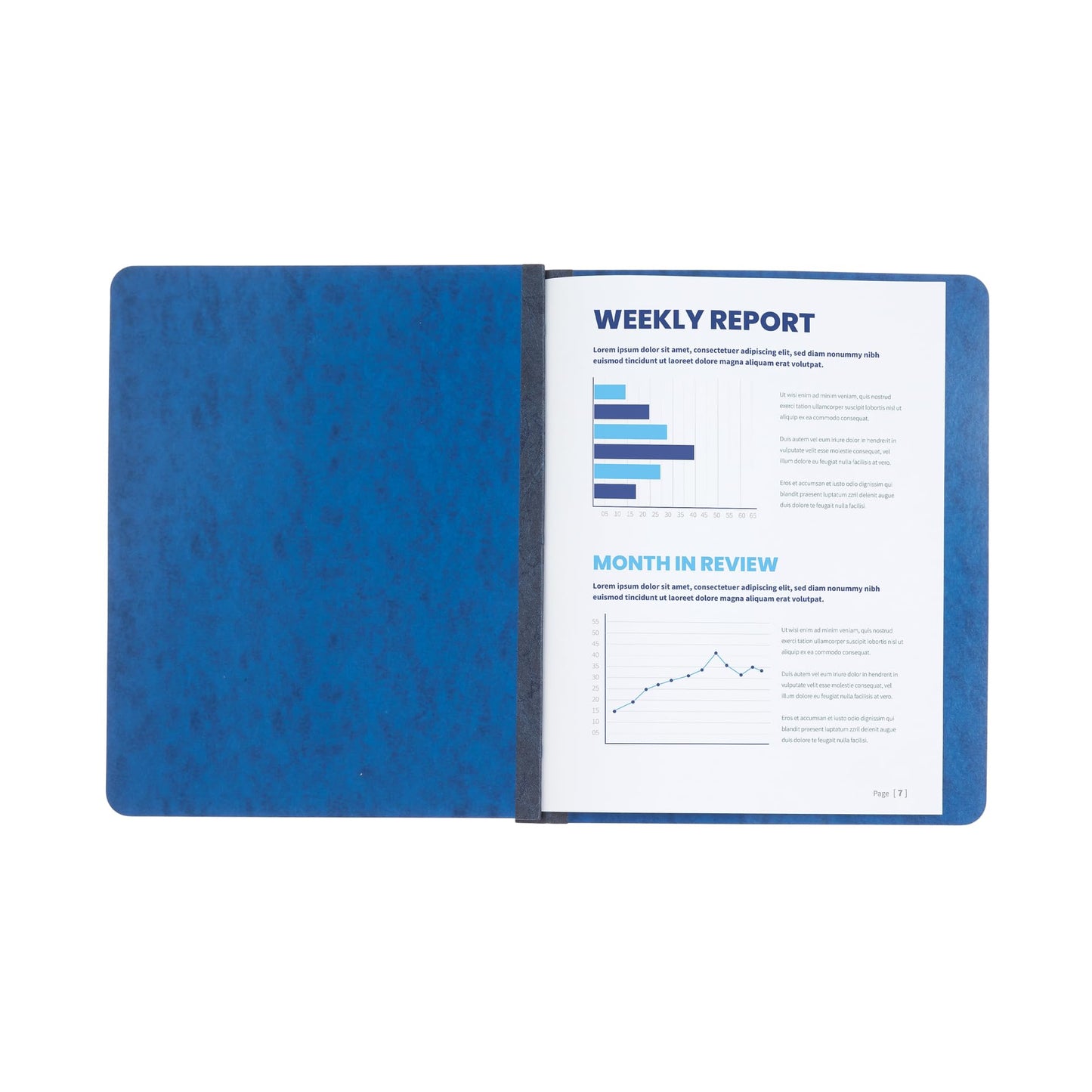 25 Blue Summit Supplies Pressboard Report Cover, Navy Blue Business Report Covers, Pressboard Binder 8.5x11, 25 Pack with 3'' Capacity