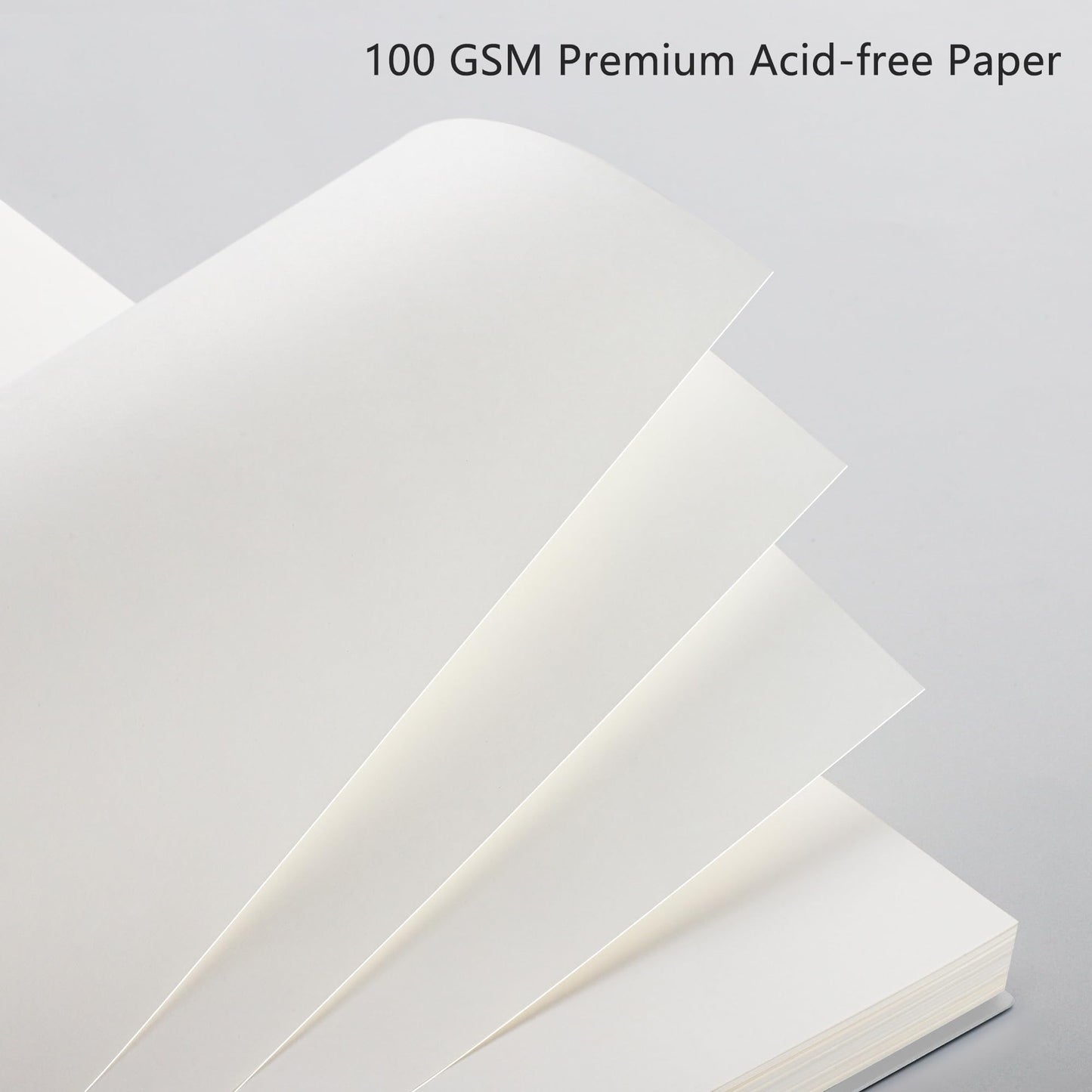 RETTACY Blank Journal Notebook, 2-Pack, 160 Pages per Pack, B5 Medium Size (7.6'' × 10''), 100 GSM Thick Paper, Spiral-bound, Flexible Plastic Cover, for Sketching, Drawing, Painting