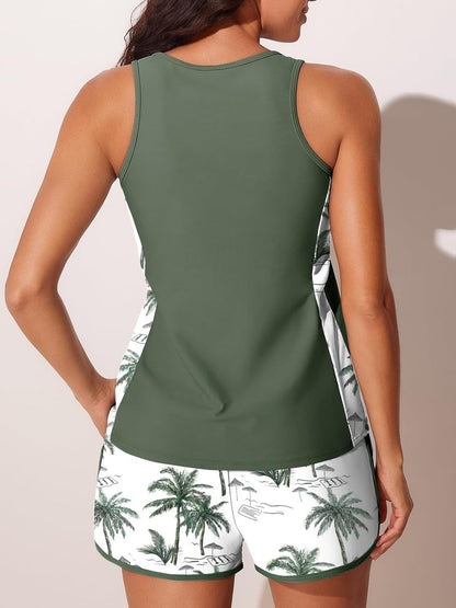 Tankini Swimsuits for Women - Tummy Control Two-Piece with Sporty Pockets | Summer Mae
