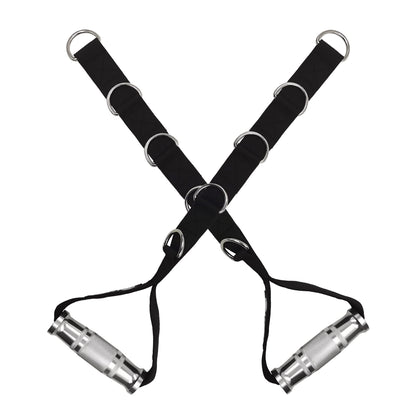 J Bryant Fitness Metal Gym Handles Multi D-Ring Handle Heavy Duty Aluminum Alloy Handle Grips Durable Workout Handles for Pulley LAT Pull Down System