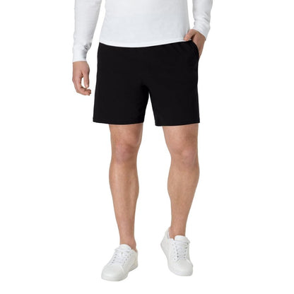 Hanes Mens Jersey Cotton With Pocket Workout-and-training-shorts, Black, Small US