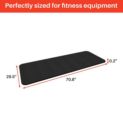 Treadmill Walking Pad Mat for Carpet Floors,29.5x70.8"Foldable Treadmill Mat for Hardwood Floors,Non-Slip Exercise Equipment Mat for Under Exercise Bike,Walking Pad & Elliptical,Noise Shock Absorption