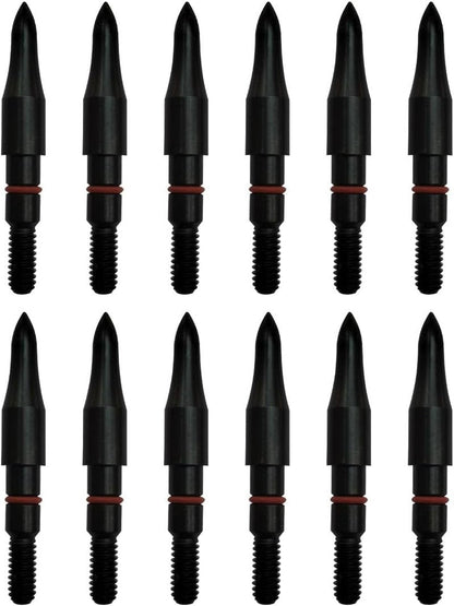 Archery Field Points - 17/64" & 5/16" Target Practice Tips | 12 Pack for Precision Shooting