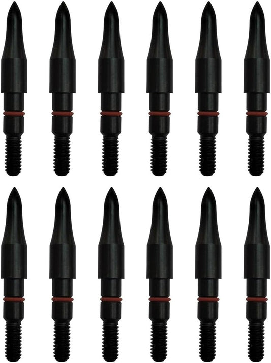 Archery Field Points - 17/64" & 5/16" Target Practice Tips | 12 Pack for Precision Shooting