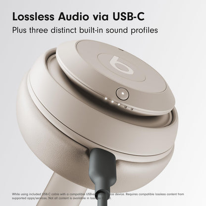 Beats Studio Pro-Premium Wireless Over-Ear Headphones- Up to 40-Hour Battery Life, Active Noise Cancelling, USB-C Lossless Audio, Apple & Android Compatible- Sandstone