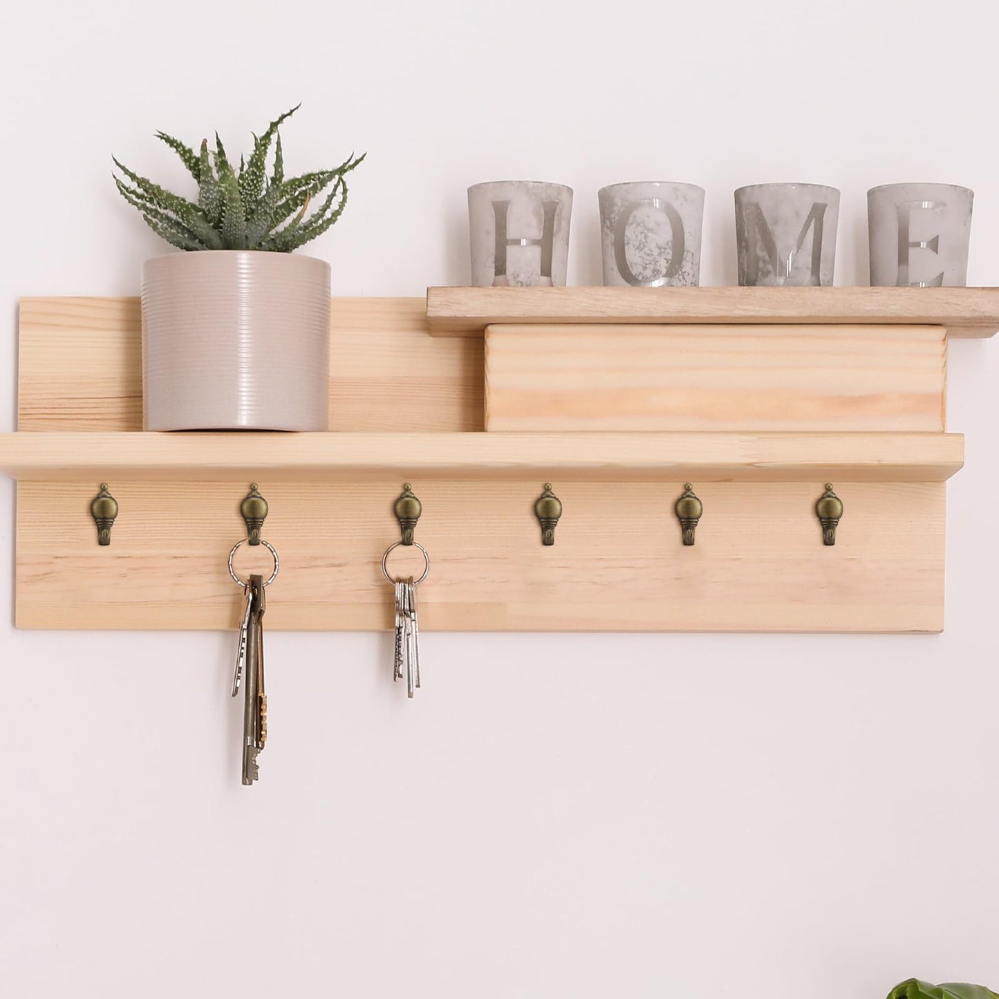 20 Pieces Push Pin Hangers Plant Shape Pin Hook Hanger Zinc Alloy Picture Bronze Wall Hooks(Retro Gourd)