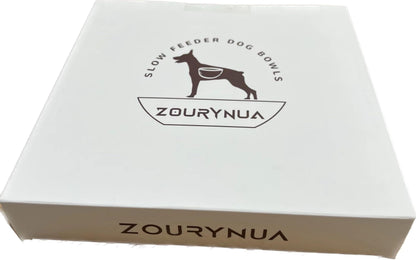 ZOURYNUA Slow Feeder Dog Bowls, Silicone Pet Food Bowls with Suction Cups, Non-Slip Dog Feeding Slow Down Pet Eating Speed for Fast Eaters, Anxiety Relief & Fun Added (Green)