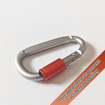 **Paracord Keychain - Durable Carabiner Clip with D Ring Metal Hook for Water Bottles, Keys & Backpacks**