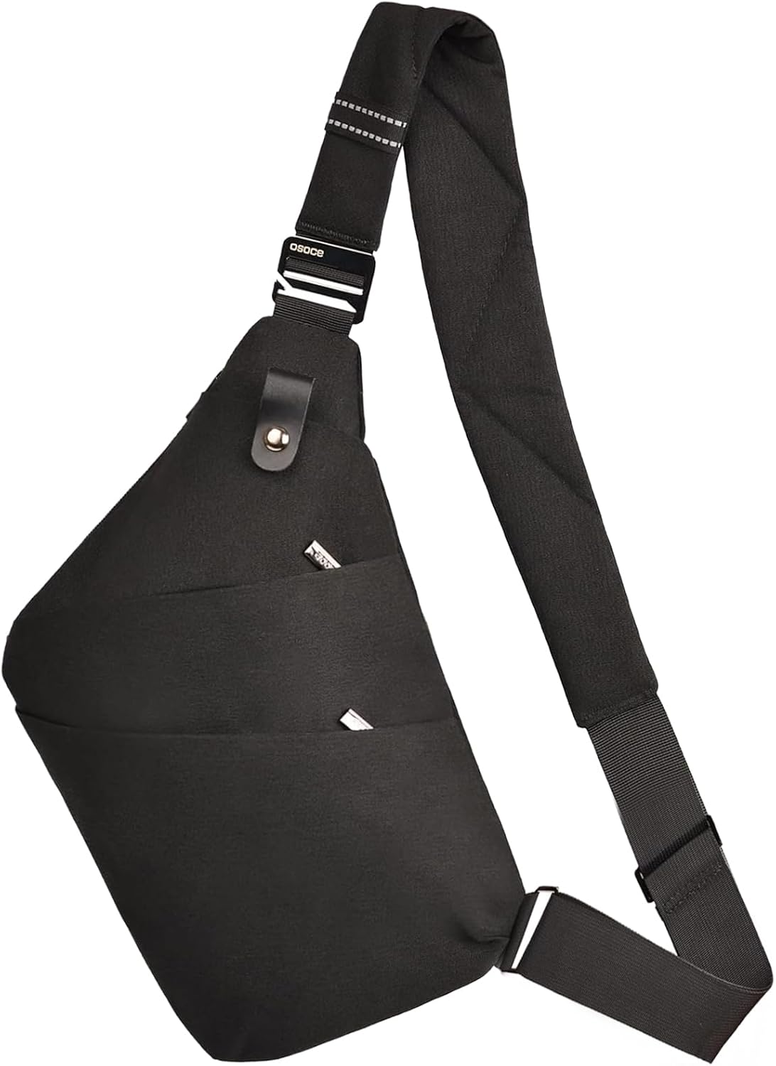 Anti Theft Crossbody Bags Sling Bag for Women Men Waterproof Wander Bag for Sports and Travel. (1.0Black, Small)