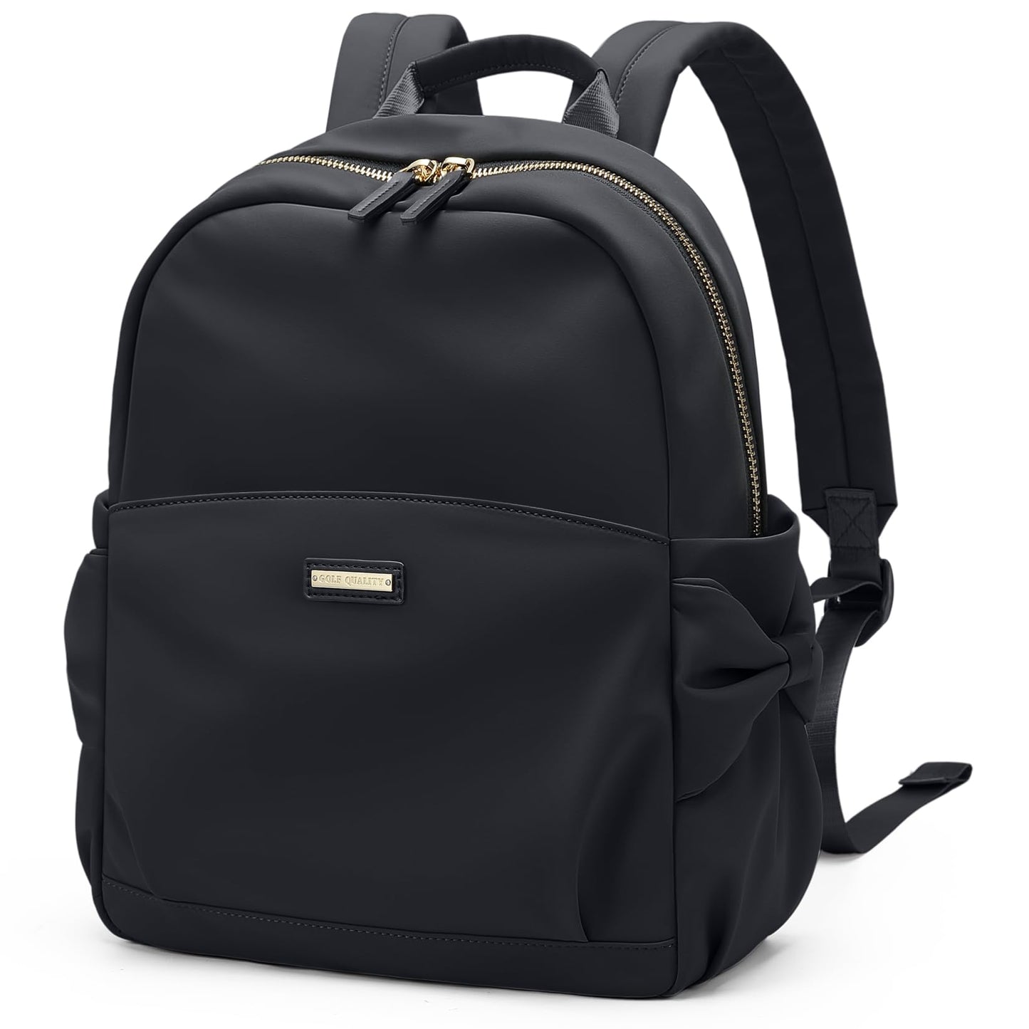 GOLF QUALITY Mini Backpack for Women Small Backpack Purse Cute Stylish Lightweight Daypack for College Work Travel Party,12.9Inch,Classic Black
